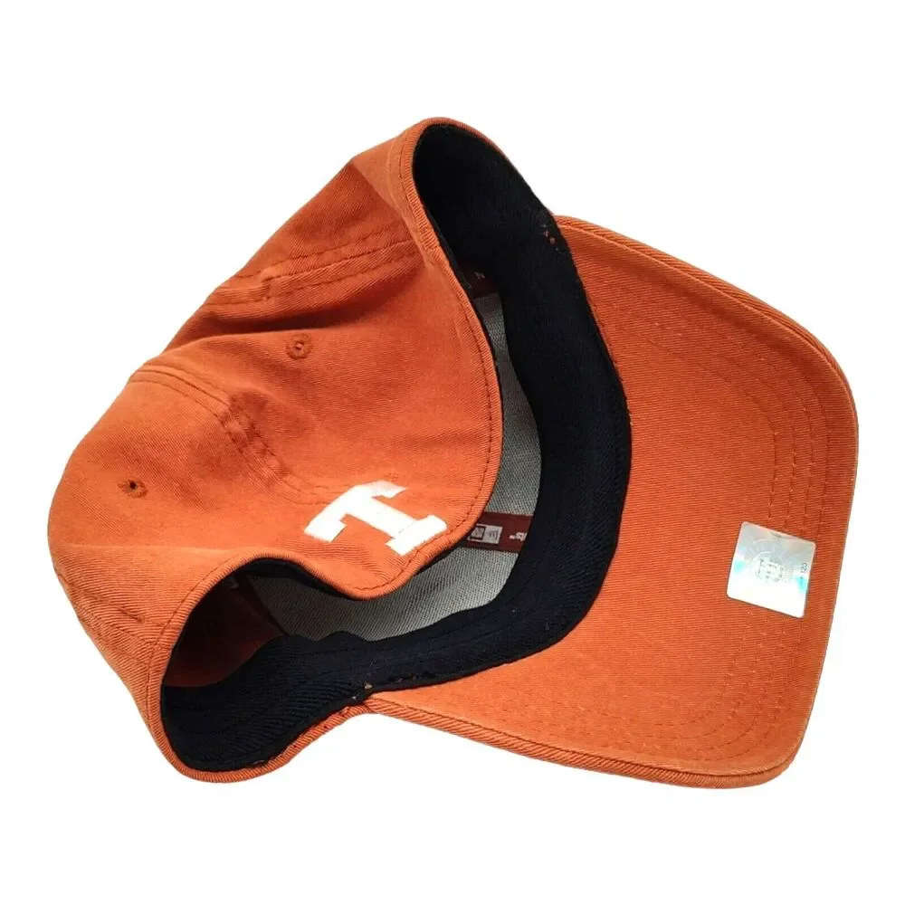 New Era Texas Longhorns Fitted Size Med - Large Cap Hat Big T Embroidered Logo